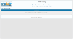 Desktop Screenshot of ihatecoding.com